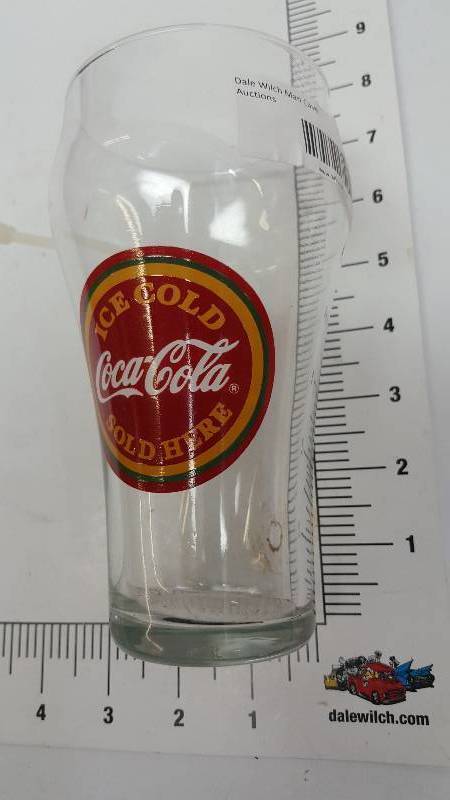 lot 9241 image: Cool old fountain style CocaCola collectable glass