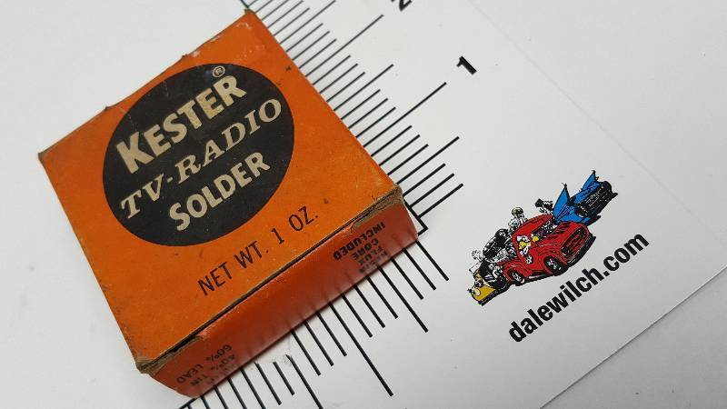 lot 6058 image: If its been used it hasnt been much of this roll Kester TV-Radio special solder