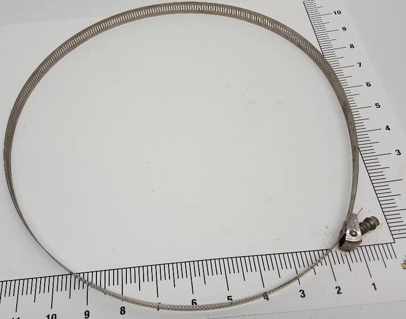 lot 8885 image: Looking for a BIG hose clamp  How about up to 12-14 diameter  Its new and all stainless