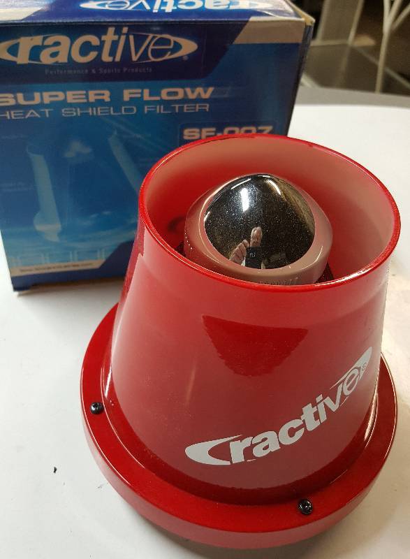 lot 6006 image: How cool is this fresh air filter cleaner for all 3 inlet tubes or throttle body EFI systems.