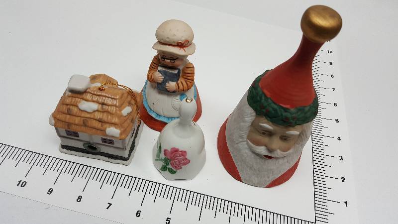 lot 6010 image: This lot will make it easy to add 4 different collectable bells to your collection or decoration
