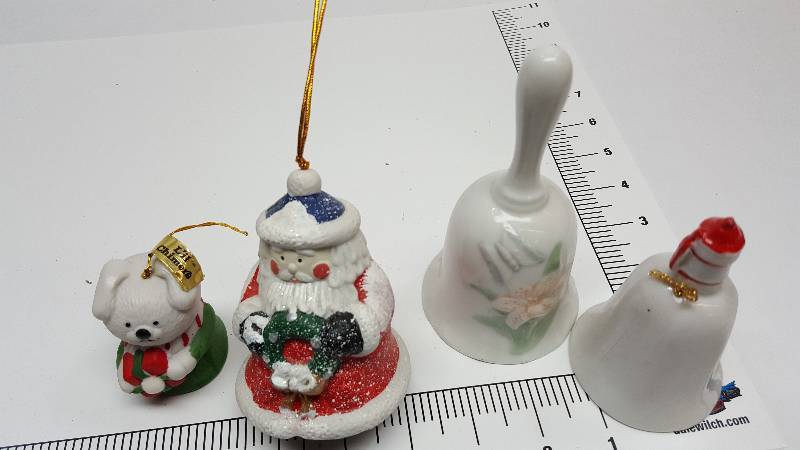 lot 6015 image: This lot will make it easy to add 4 different collectable bells to your collection or decoration