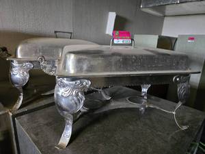 lot 41013 image: Lot Of 2 Chafing Dishes