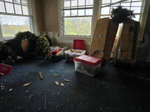 lot 41023 image: Lot Of Christmas Items, Trees, Decorations And More