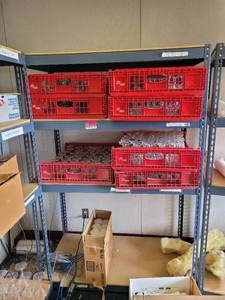 lot 41125 image: Contents Of Shelf - Vintage Wine and Champagne Glasses&nbsp