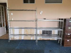 lot 41138 image: (3) Metal Shelves