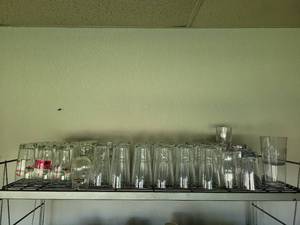 lot 37000 image: Shelf Of Bar Glasses - Includes Boulevard