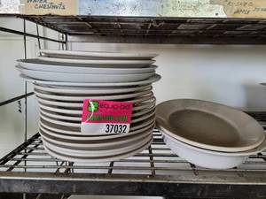 lot 37032 image: Lot Of Assorted Dinner Plates And Serving Trays - Various Brands