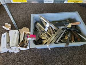 lot 37043 image: Grey Tote Of Spatulas  Howell Dividers  Superior Spoons