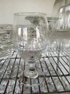 lot 37054 image: (2) Stemmed Wine Glasses