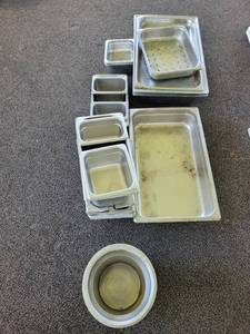 lot 37071 image: (19) Stainless Drop Well Pans - Variety of Sizes