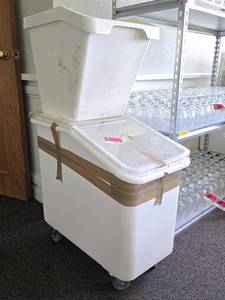 lot 37157 image: Lot Of 2 Dry Ingredients Bins