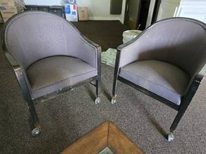 lot 37187 image: Lot Of 6 Shelby Williams Rolling Chairs