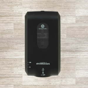 lot 37256 image: Lot of 2 Enmotion Gen2 Automated Soap &amp Sanitizer Dispenser Black 52057 - Retail $87.24