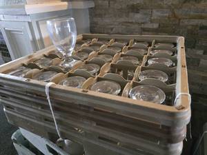 lot 37280 image: Rack Of 25 Water Goblets