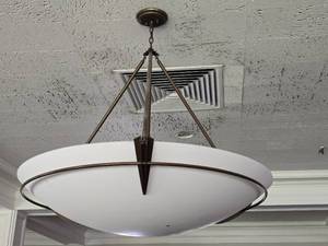 lot 37292 image: Approx 4ft Hubbarton Forge Pendant Chanelier