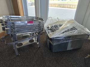 lot 37303 image: Wire Appetizer Baskets, And Stackable Chafing Racks