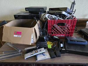 lot 37310 image: Large Lot W Assorted Routers, Walkie Talkies, And More