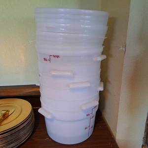 lot 37346 image: (6) 12 Qt Containers