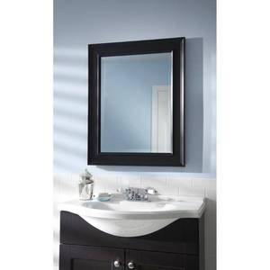 lot 37369 image: Lot Of 2 Martha Stewart Living Dresser Mirrors Grasmere 30 in. x 24 in. Black Plastic Framed Mirror 71902