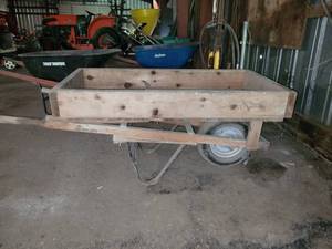 lot 27032 image: Wooden Cart Barrow