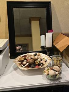 lot 37371 image: Lot Of Home Decor W Martha Stewart Mirror, And More