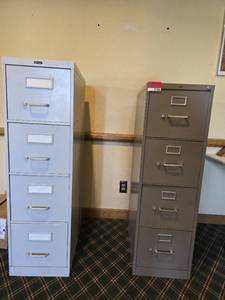 lot 37388 image: Global And HON4 Drawer File Cabinets