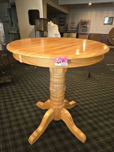 lot 27079 image: 36in Round Bar Height Table