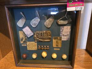 lot 27108 image: Golf Memorabilia Shadow Box