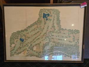 lot 27111 image: 48in Original Print Of Hillcrest Golf Course