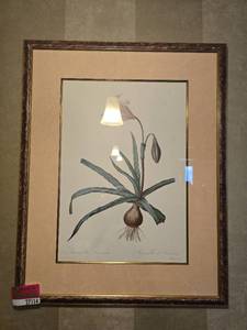 lot 27114 image: Floral Lithograph
