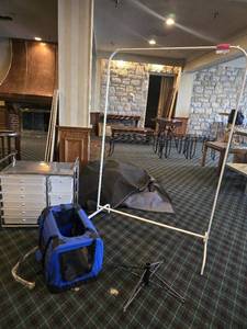 lot 27119 image: Assorted Lot W Pet Carrier, Organization Cart, and More