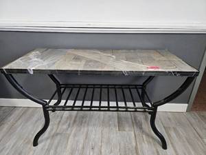 lot 37433 image: Metal Tile Top Table