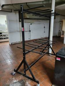 lot 31565 image: Folding Chair Holder On Casters