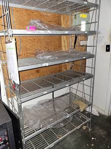 lot 31584 image: 6 Tier Metal Shelf