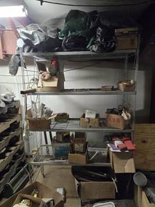lot 33041 image: Metal Shelf - Contents Included - Misc Construction Material
