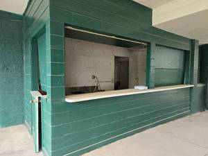 lot 46516 image: Pool Concession Area And Contents (Stainless Steel Sink and Freezer Combo)