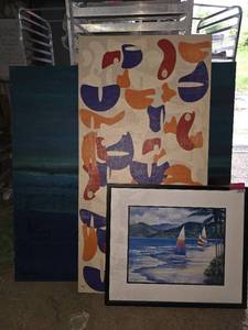 lot 50608 image: 3 Pieces Of Art Work