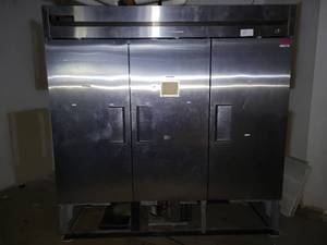 lot 81631 image: True 3 Door Refrigerator Model T 72  (WORKS)