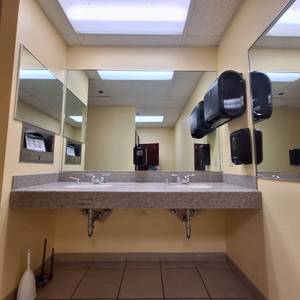 lot 27154 image: Ladies Bathroom Contents  Mirrors  Vanity  Stalls
