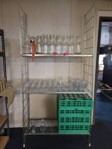 lot 41073 image: Metal Wire Shelf