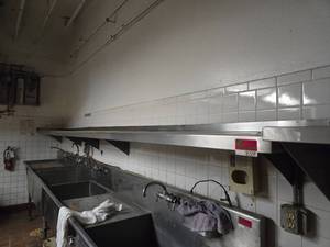 lot 31559 image: Extra Long Stainless Steel Wall Shelf
