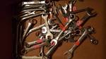 Lot of 53 Misc SAE & Metric Wrenches