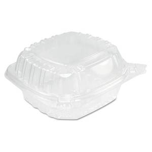 lot 1370 image: Dart C53PST1 13.8 oz Sandwich500 Container ClearSeal Hinged-Lid Plastic Containers - Clear (500Carton)