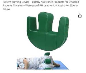 lot 1392 image: Patient Turning Device �� Elderly Assistance Products for Disabled Patients Transfer �� Waterproof PU Leather Lift Assist for Elderly Pillow