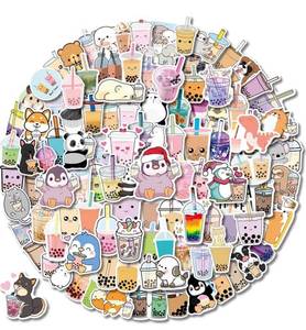 lot 1423 image: Boba Stickers 105PCS Kawaii Bubble Tea Stickers,Drink Stickers, Vinyl Cute Tea Stickers Gifts,Asthetic Stickers,Water Bottle Sticker Pack for Teens Girls Kids