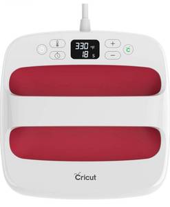 lot 1441 image: Cricut EasyPress 2 Heat Press Machine (9 in x 9 in), Ideal for T-Shirts, Tote Bags, Pillows, Aprons & More, Precise Temperature Control, Features Insulated Safety Base & Auto-Off, Raspberry