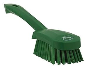 lot 1466 image: Vikan 41922 Heavy Duty Sweep Hand Brush, Polypropylene, Polyester Stiff Bristle, 10, Green (B00COVNUPA)
