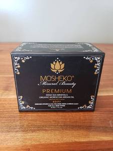 lot 47681 image: Mosheko Mineral Beauty Premium Dead Sea Minerals Organic Moroccan Argan Oil
