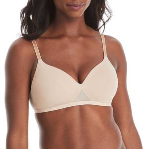 lot 5613 image: Hanes womens Oh So Light Foam Comfortflex Fit Wirefree Mhg521 Bra, Nude, XX-Large US